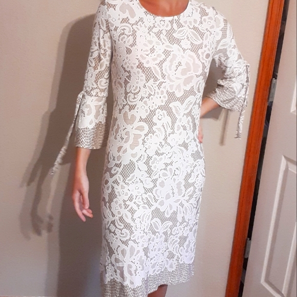 ellen weaver Dresses & Skirts - Goodwill soon|| Lace midi dress